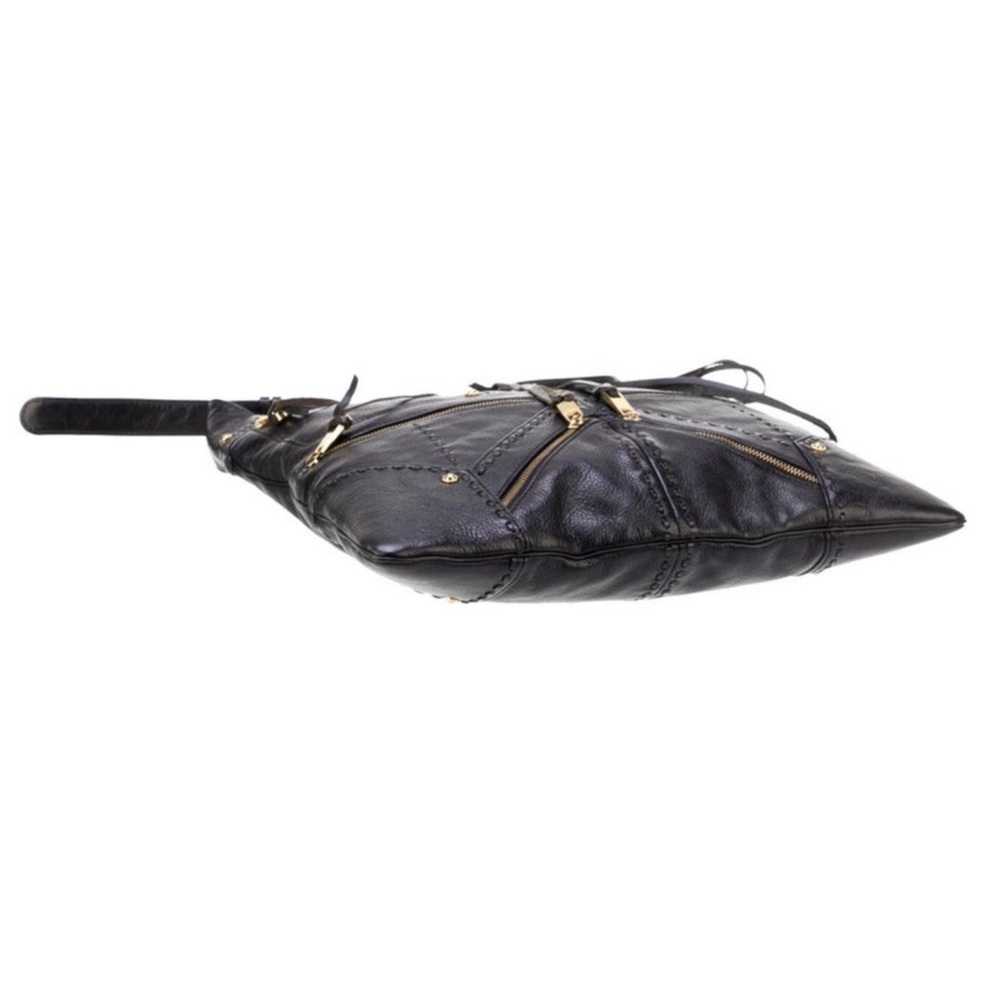 NWT-Rebecca Minkoff Women's Black Love Letters Tri Zip Bag - Picture 5 of 5